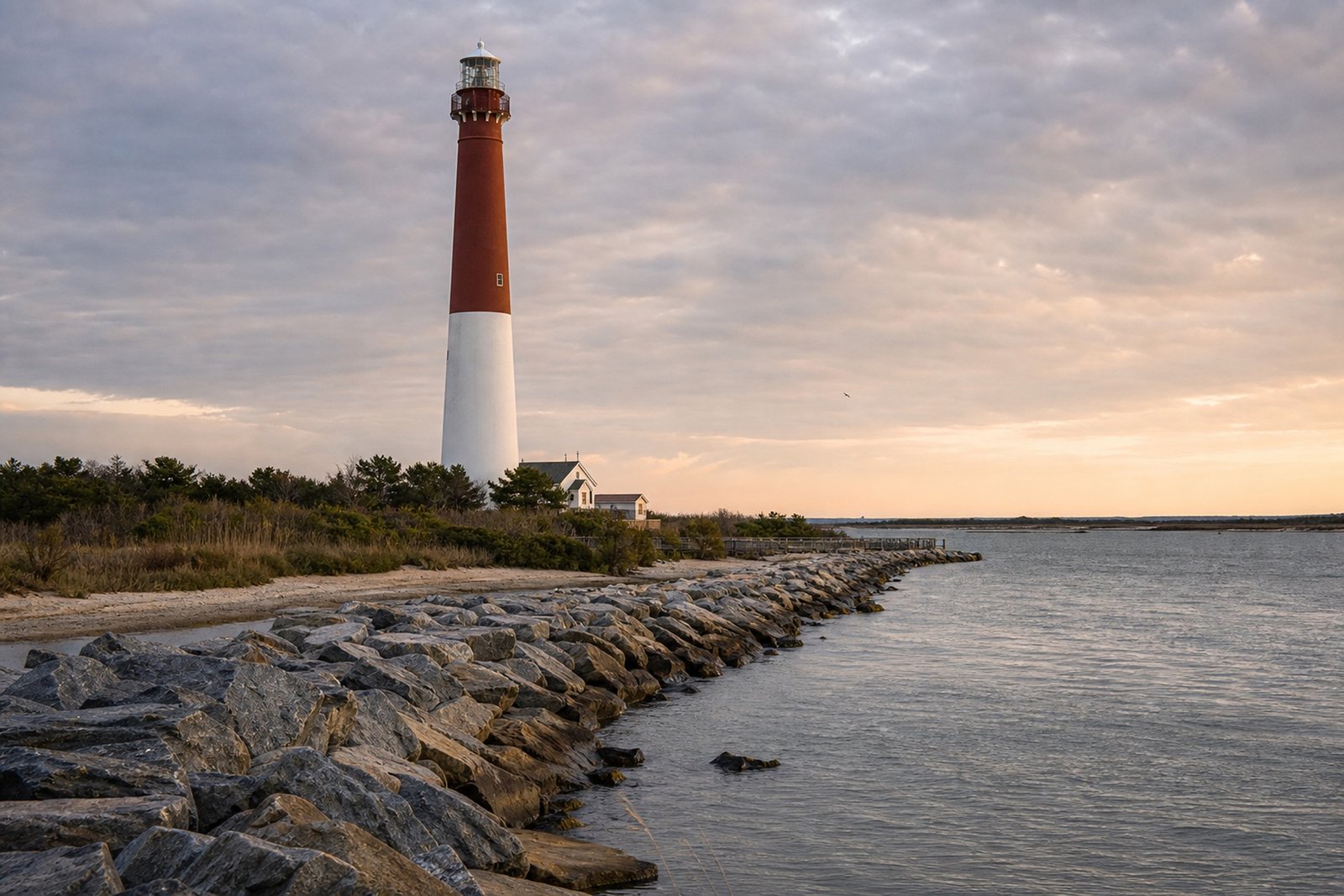 Barnegat Lighthouse on the New Jersey coast
